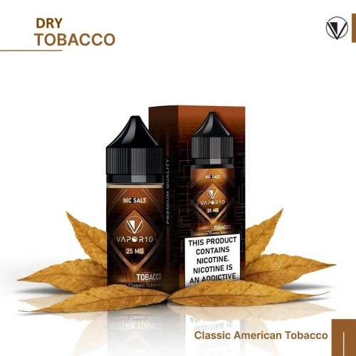 سالت ویپرتن10 سری تنباکویی تنباکو خشک | VAPOR10 TOBACCO SERIES DRY TOBACCO SALT 