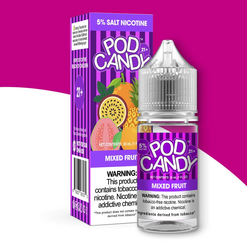 سالت پاد کندی میکس میوه ای | POD CANDY SALT MIXED FRUIT