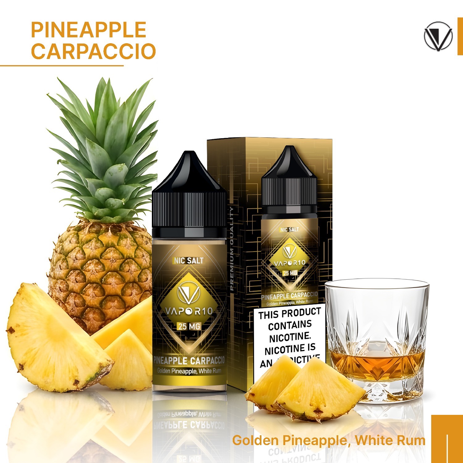سالت ویپرتن10 کارپاچیو آناناس | VAPOR10 PINEAPPLE CARPACCIO SALT 