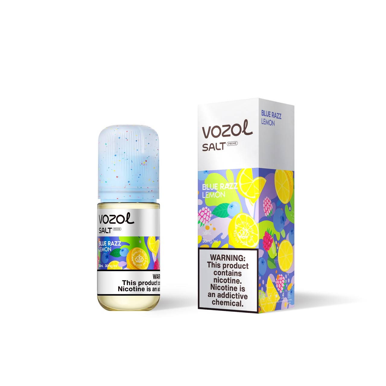 سالت وزول تمشک آبی لیمو | VOZOL SALT BLUE RAZZ LEMON 