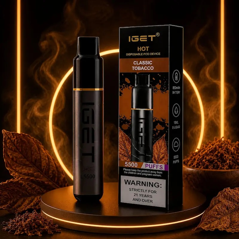 پاد یکبارمصرف آی گت هات ال نیکوتین 20میلی گرم ( تعداد پاف 5500)