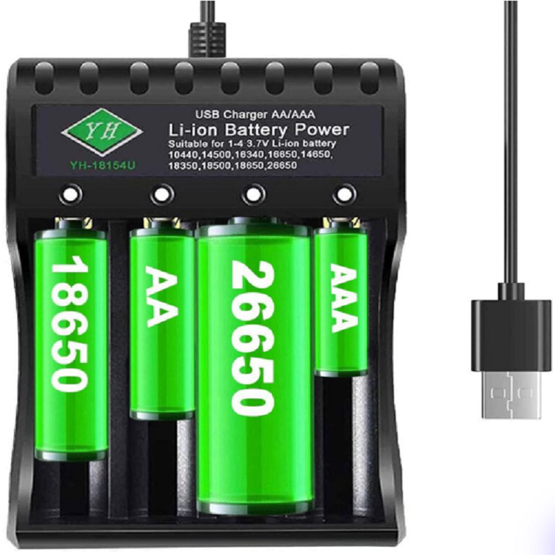 شارژر باتری 4تایی مدل YH-18154U LI-ION BATTERY CHARGER
