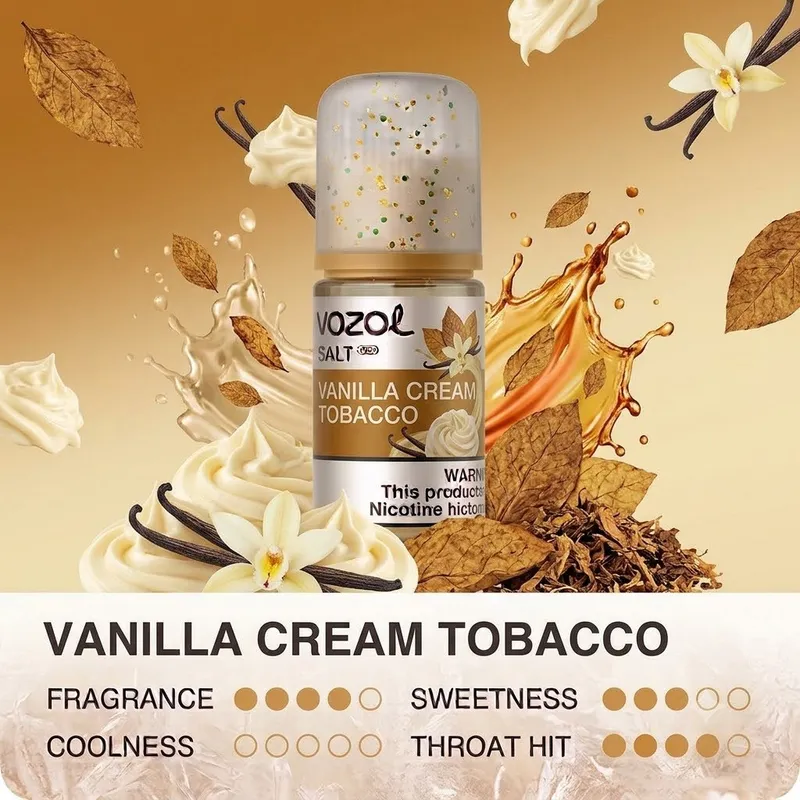 سالت وزول تنباکو وانیل خامه | VOZOL SALT VANILLA CREAM TOBACCO