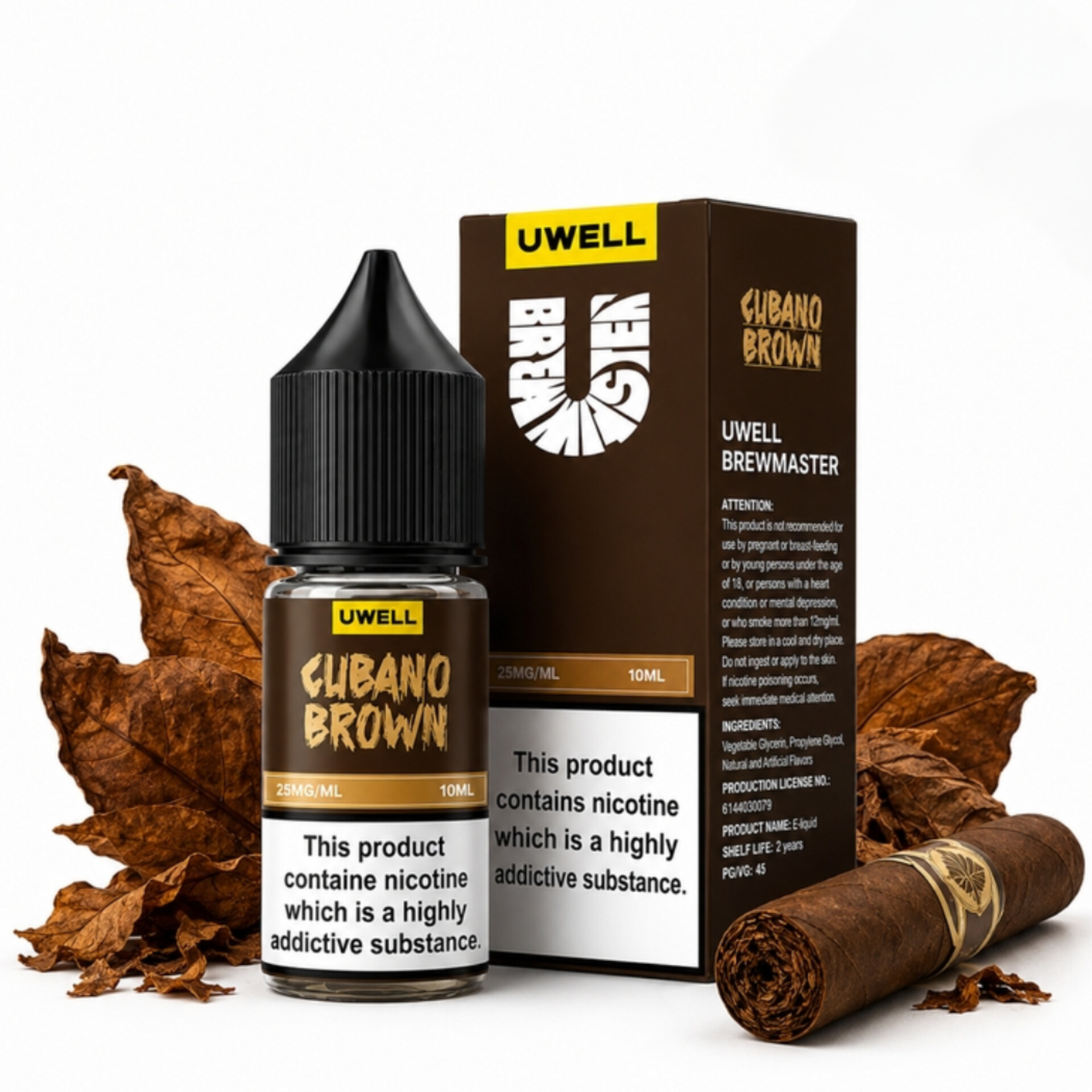 سالت نیکوتین یوول طعم کوبانو قهوه ای | UWELL SALT CUBANO BROWN 