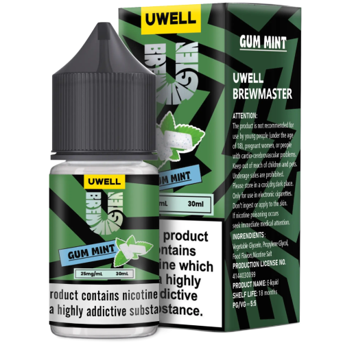 سالت نیکوتین یوول طعم آدامس نعنایی | UWELL GUM MINT SALT JUICE 