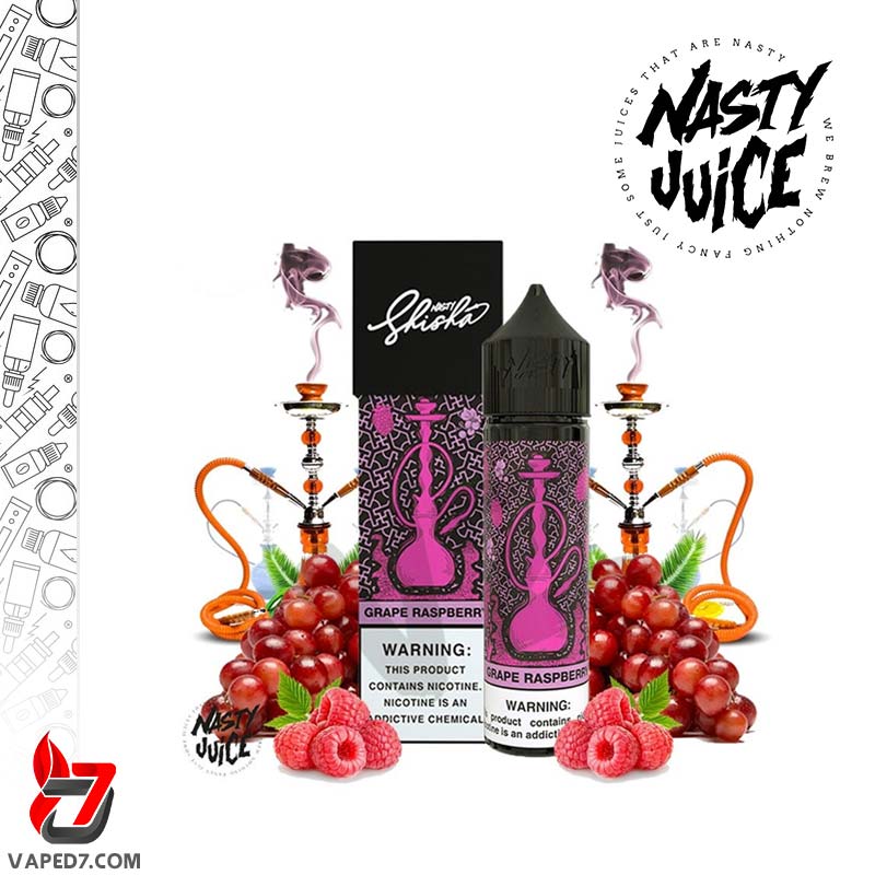 ایجوس نستی انگور تمشک | NASTY SHISHA GRAPE RASPBERRY